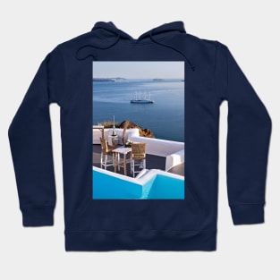 Have a seat in Oia - Santorini island Hoodie